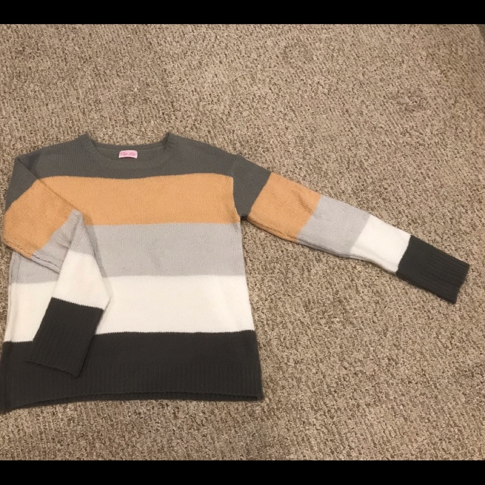Pink and Gray Sweater